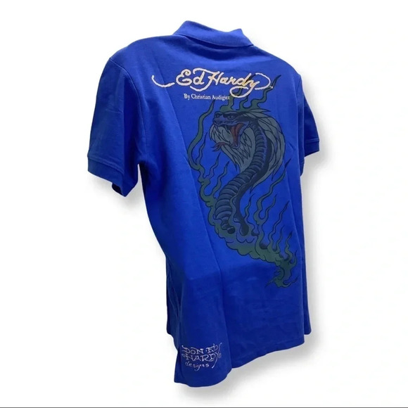 Ed Hardy Size 2XL Men’s Bright Blue Polo Shirt.
100% Cotton. New With Tags - Picture 3 of 6